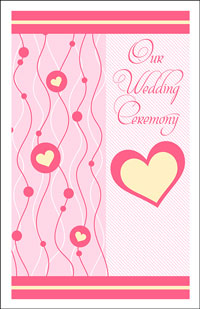 Wedding Program Cover Template 14B - Graphic 6